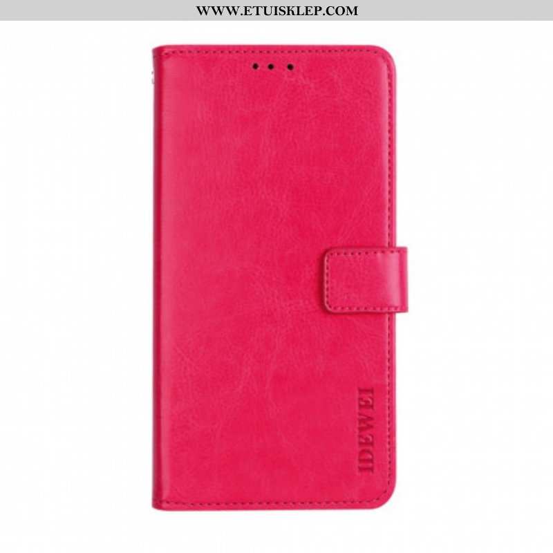 Obudowa Etui Na Telefon do Xiaomi Redmi Note 10 Pro Imitacja Skóry Idewei